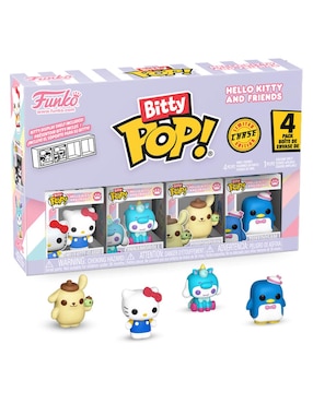 Figura de colección Hello Kitty and Friends Hello Kitty (Classic), Cinnamoroll, Pompompurin y Tuxedosam