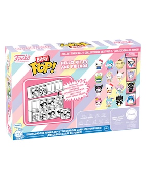 Figura de colección Hello Kitty and Friends Hello Kitty (Classic), Cinnamoroll, Pompompurin y Tuxedosam