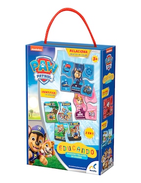 Juego de mesa preescolar educando: opuestos y relacion de colores Paw Patrol Novelty