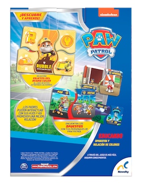 Juego de mesa preescolar educando: opuestos y relacion de colores Paw Patrol Novelty
