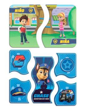 Juego de mesa preescolar educando: opuestos y relacion de colores Paw Patrol Novelty