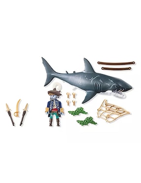 Playmobil Pirates Tiburón Gigante con Pirata 71793