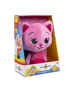 Peluche de gato Bandai Plim Plim Mei-Li de 15 cm