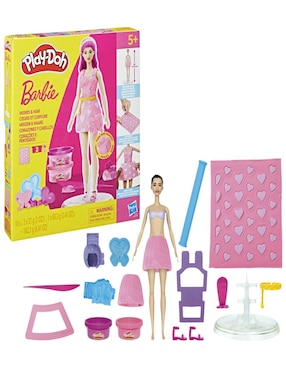 Corazones y cabellos Play-Doh Barbie