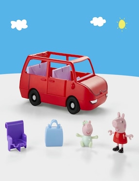 Set muñeca Peppa Pig El Gran Auto de la Familia de Peppa