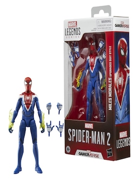 Figura articulada Spider-Man 2 Miles Morales con su traje mejorado! collectors
