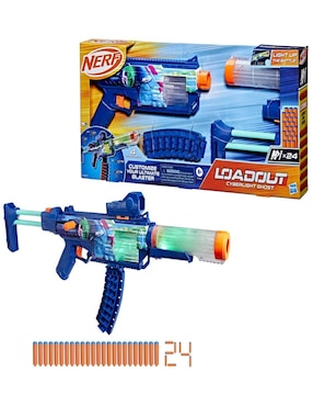 Lanzador de dardos Nerf Loadout Cyberlight Ghost