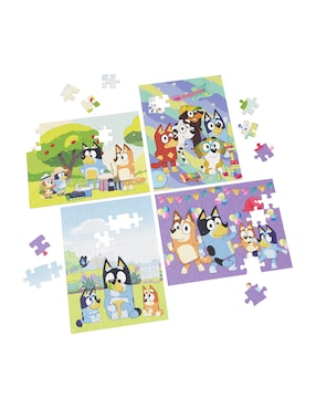Set de 4 rompecabezas Bluey 48 piezas