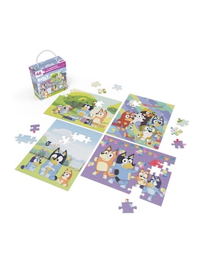 Set de 4 rompecabezas Bluey 48 piezas