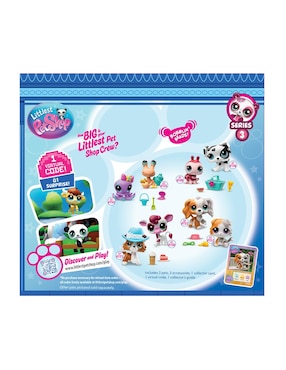 Set muñeca little pet shop Bandai mascotas