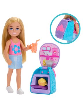 Muñeca Barbie Chelsea Mochila para Hornear Cupcakes