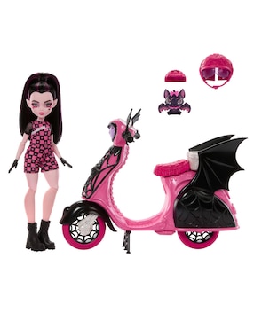 Muñeca Monster High Draculaura con scooter