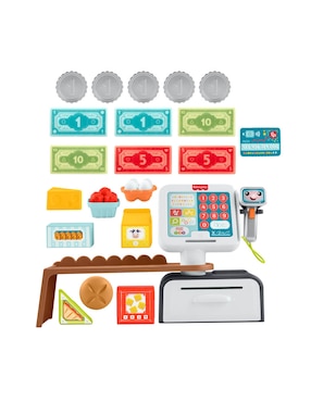 Caja Registradora Escanea y Aprende Fisher Price juego de rol para niño