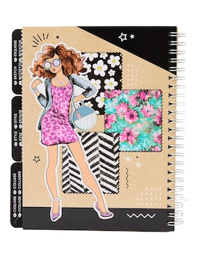 Libro para colorear con stickers Crayola Creations Runway Fashion Graphic Journal Set