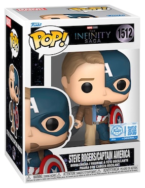 Figura de colección The Infinity Saga Steve Rogers/Captain America cabeza oscilante