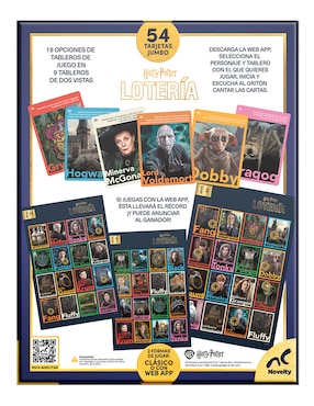 Lotería Harry Potter Novelty
