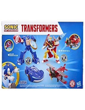 Set figuras acción articulada Transformers Wingtail y Blue Booster especial