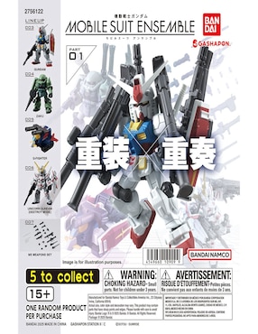 Gashapon Gundam Mobile Suit Ensemble Bandai