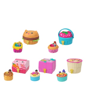 Muñeca Polly Pocket Compacto Reveal Comidita Rápida