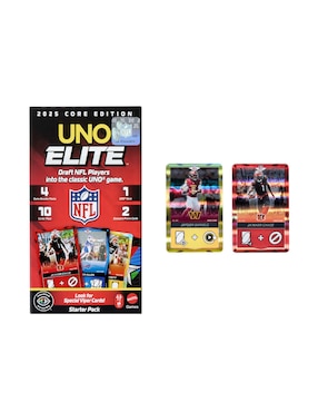 UNO Elite juego de mesa NFL mattel