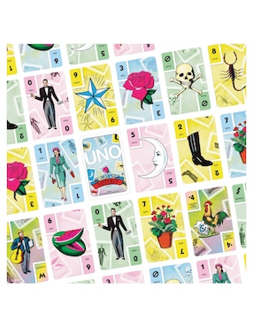 Uno Canvas Loteria juego de mesa Mattel