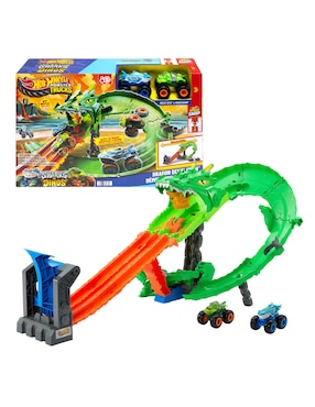 Pista Tiburones vs Dinosaurios Hot Wheels JFR06