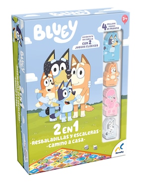 Juego 2 en 1 resbaladillas y escaleras camino a casa Bluey Novelty
