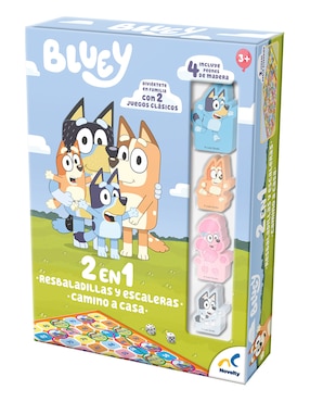 Juego 2 en 1 resbaladillas y escaleras camino a casa Bluey Novelty
