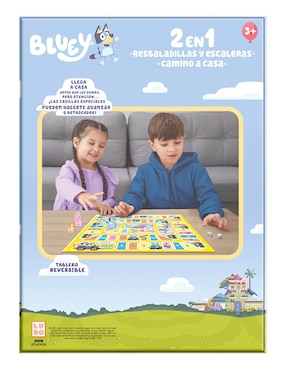 Juego 2 en 1 resbaladillas y escaleras camino a casa Bluey Novelty