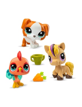 Set figuras de juguete Bandai Littlest Pet Shop Serie 3