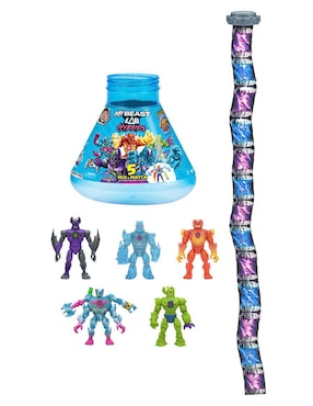 Set figuras acción articulada Mr Beast Lab Hybrids collectors