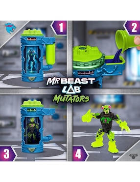 Figura de acción Mutators Pantera de Tierra Atómica Mr Beast Lab