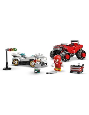 Lego The Hedgehog Coche de Silver vs. Monster Truck Knuckles 77118