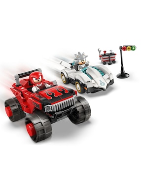 Lego The Hedgehog Coche de Silver vs. Monster Truck Knuckles 77118