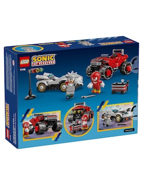 Lego The Hedgehog Coche de Silver vs. Monster Truck Knuckles 77118