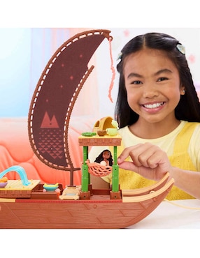 Set muñecas Moana 2 Disney Canoa de Aventuras