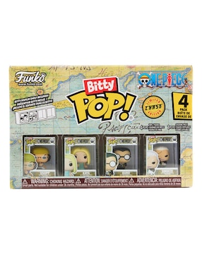 Set Funko Funko Bitty POP! One Piece Ussop, Kaya, Kuro y Smoker