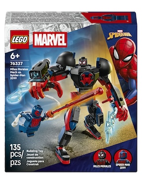 Juguete de construcción Lego Marvel Armadura Robótica de Miles Morales vs. Spider-Man 2099 76337
