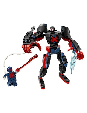 Juguete de construcción Lego Marvel Armadura Robótica de Miles Morales vs. Spider-Man 2099 76337
