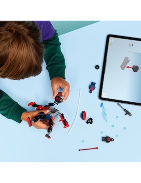 Juguete de construcción Lego Marvel Armadura Robótica de Miles Morales vs. Spider-Man 2099 76337