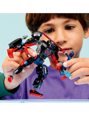 Juguete de construcción Lego Marvel Armadura Robótica de Miles Morales vs. Spider-Man 2099 76337