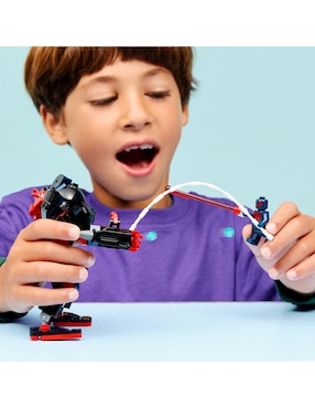 Juguete de construcción Lego Marvel Armadura Robótica de Miles Morales vs. Spider-Man 2099 76337