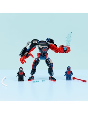 Juguete de construcción Lego Marvel Armadura Robótica de Miles Morales vs. Spider-Man 2099 76337