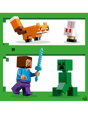 Set de Construcción Lego Minecraft La Granja de Gallinas 21583