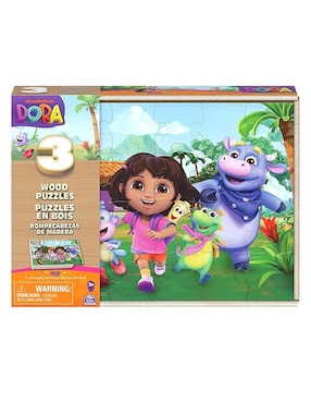 Set rompecabezas Dora la exploradora Spinmaster 3 piezas