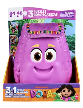 Set rompecabezas Dora la Exploradora: Mochila 3 en 1 Spinmaster 3 piezas