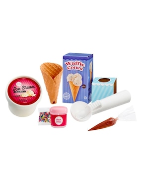 Masa slime life ice cream cone Step 2