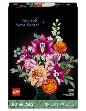 Lego Botanicals Ramo de Flores Fantasía en Rosa 10342