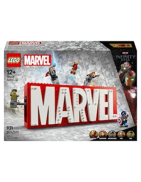 Lego Infinity Saga Logotipo MARVEL y Minifiguras 76313