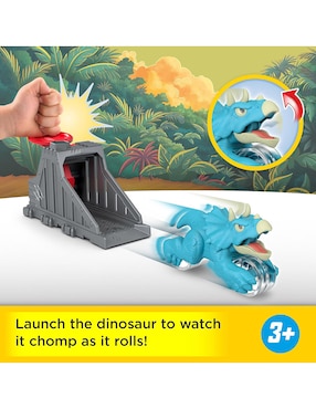 Juguete lanzador de triceratops Imaginext